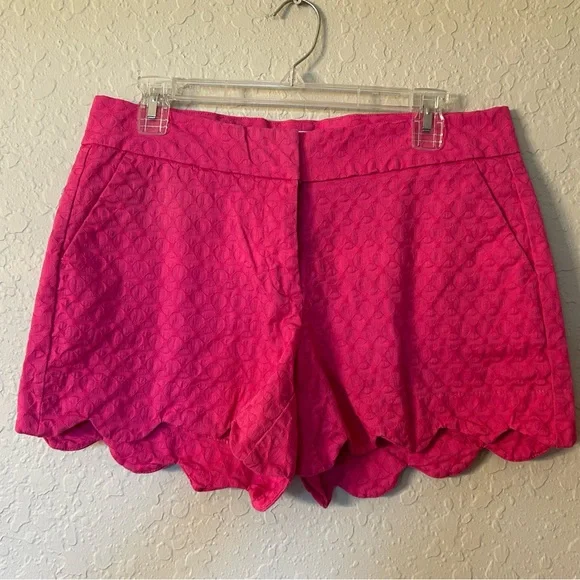 Crown & Ivy Fuchsia Textured Shorts - Picture 1 of 3